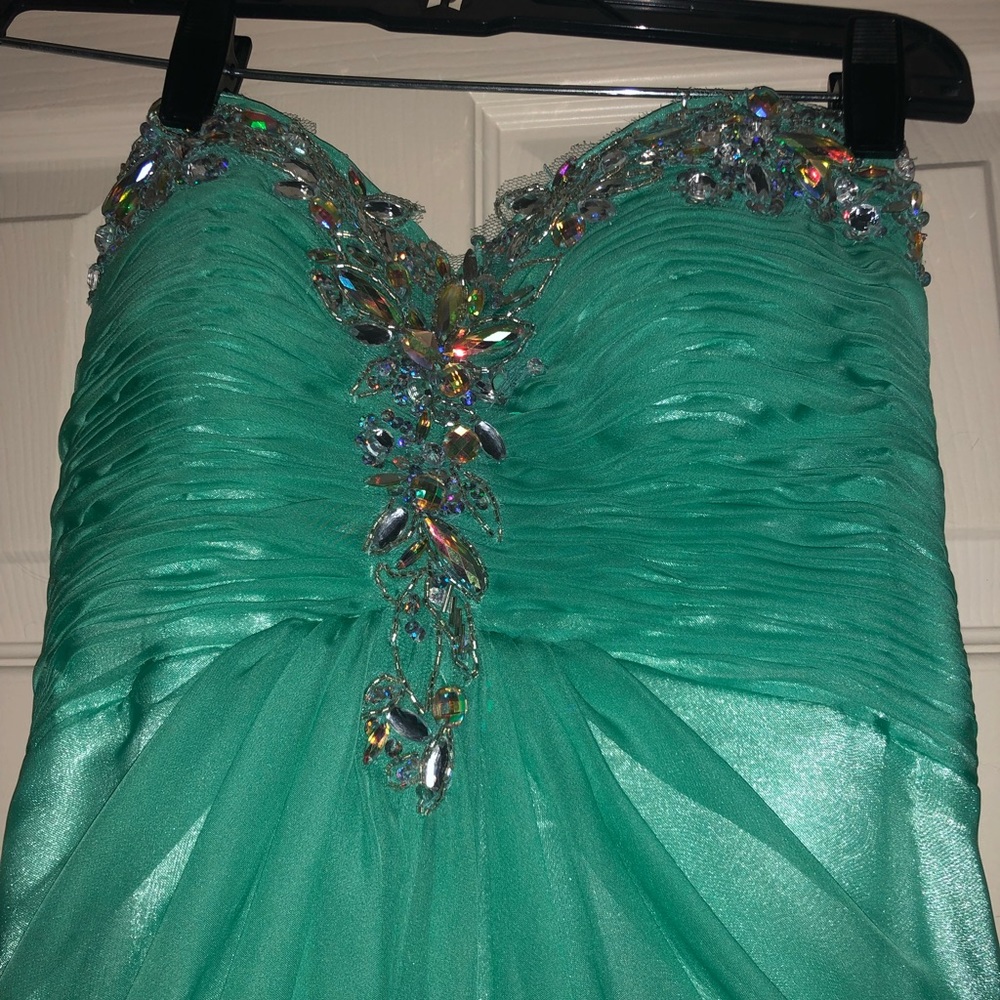 Teal prom dress form Prom Girl